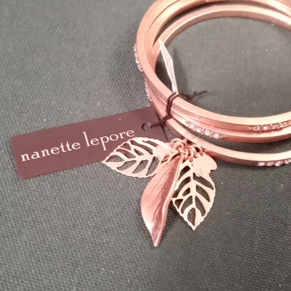 Nanette Lepore Gold-Tone Bangle Bracelet Set, NWT RARE - Picture 2 of 6